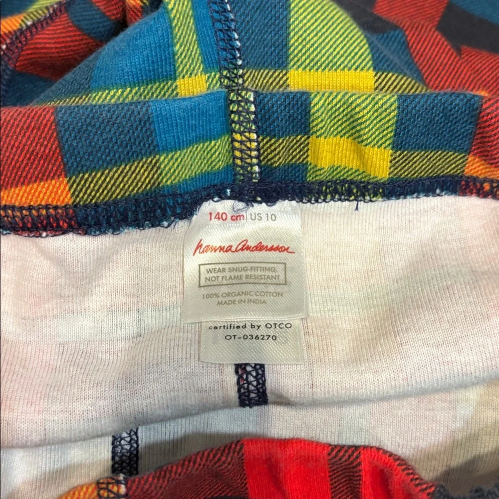 Hanna Andersson Multicolor Striped pajamas size 10